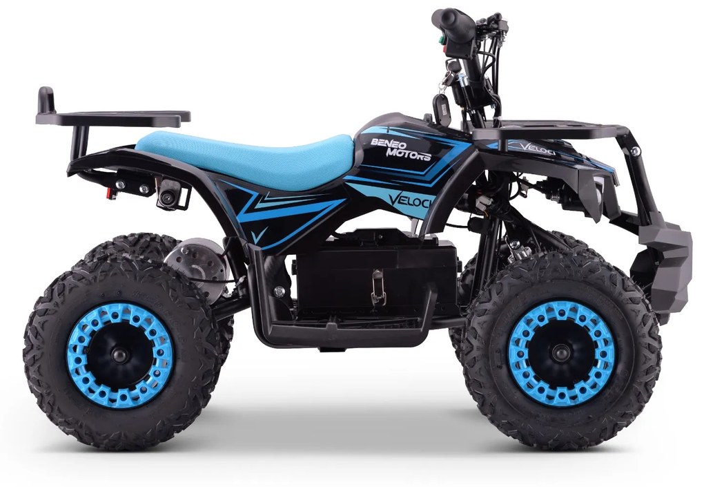 Moto 4 elétrica para crianças ATV Veloci 800W Azul