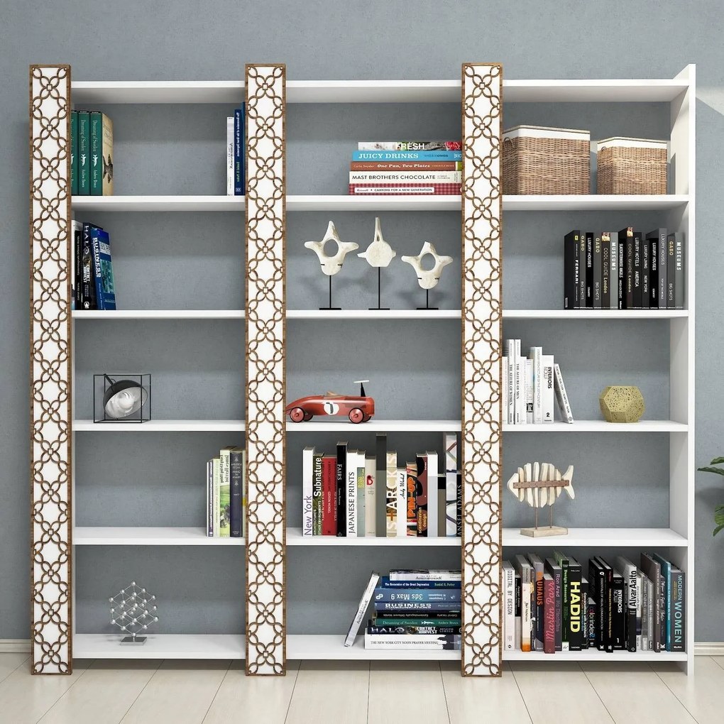 Estante City – Branco – 184,6 cm x 170 cm x 24,2 cm