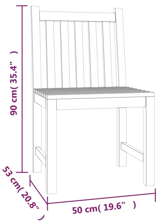 5 pcs conjunto de jantar p/ jardim madeira de teca maciça
