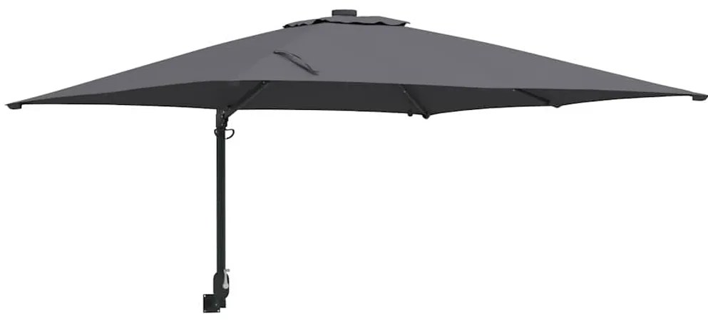 Guarda-sol de Jardim Antracite 248.5 x 247.5 x 160 cm tecido