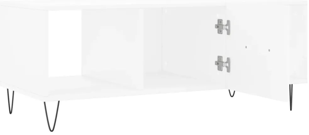 Mesa de centro 102x50x40 cm madeira processada branco