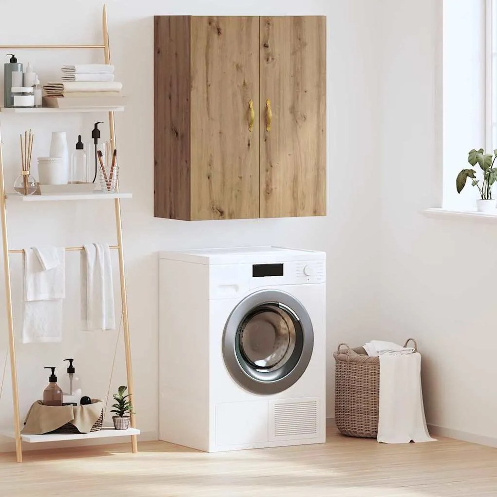 vidaXL Armário de Parede Carvalho Artesanal 69,5 x 34 x 90 cm