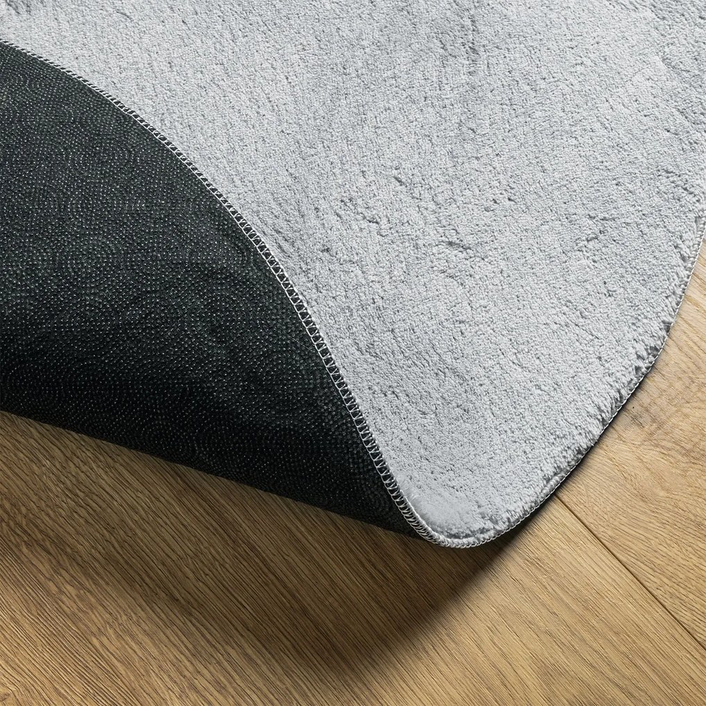 Tapete Oval 'HUARTE'Cinza 140x200 cm