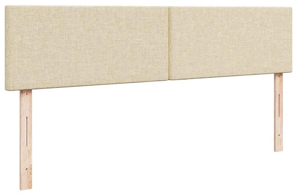 Estrutura de cama otomana com colchões tecido creme 200x200cm