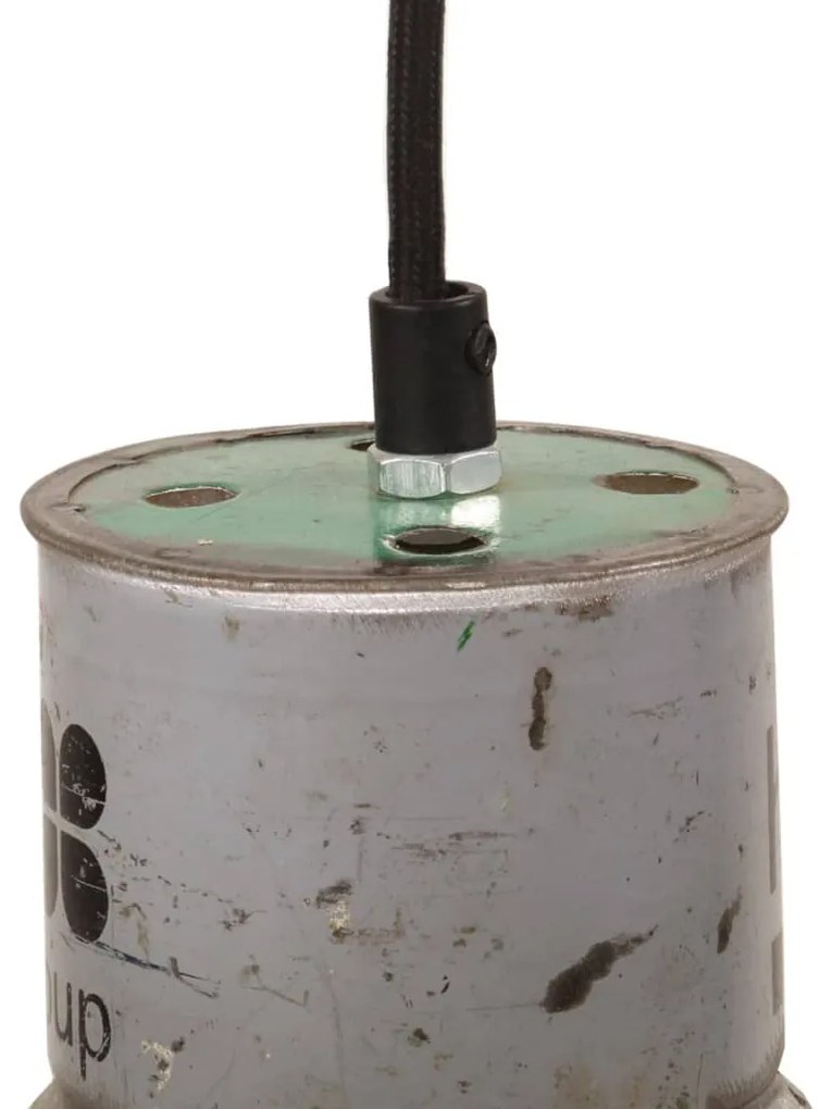 Candeeiro suspenso industrial redondo 25W 17 cm E27 multicor