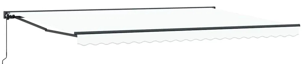 Toldo Retrátil Manual Branco 500x300 cm