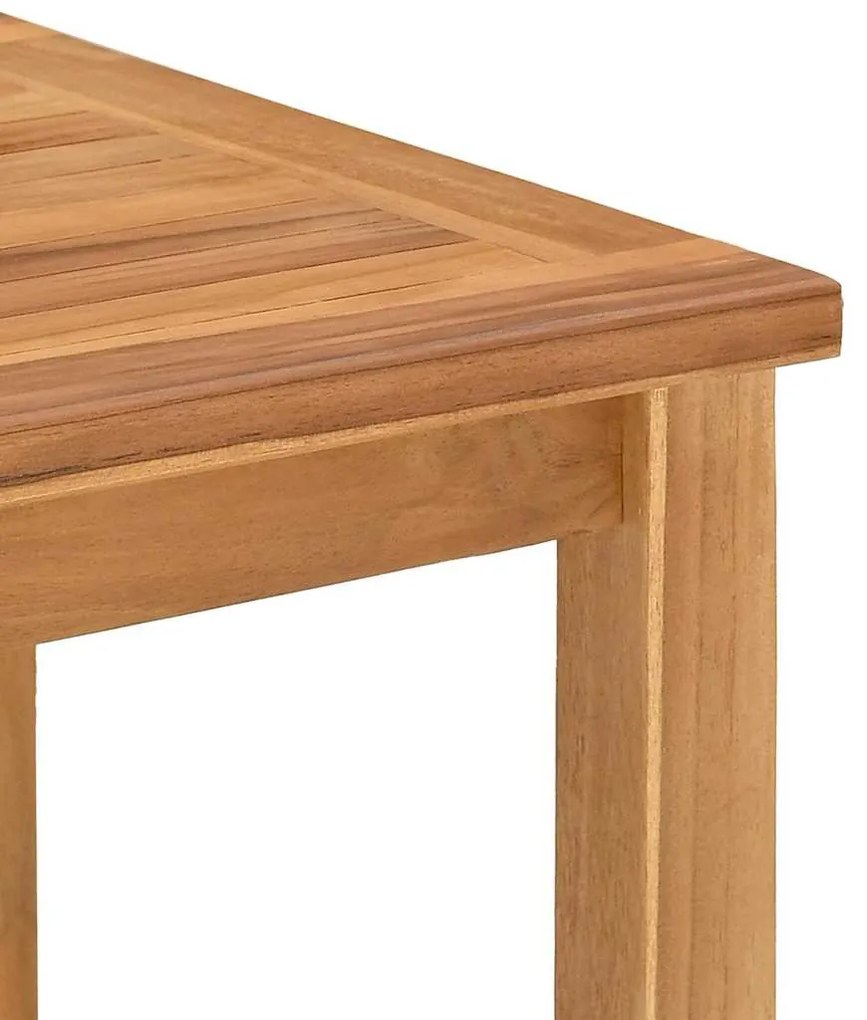 Mesa de centro Castanho 45 x 45 x 36 cm Madeira de teca sólida