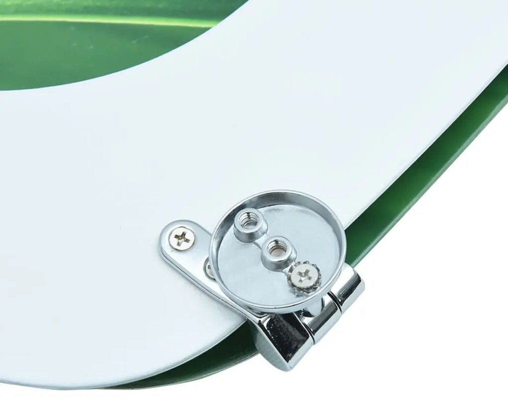 Assento sanita c/ tampa MDF design gotas de água verde