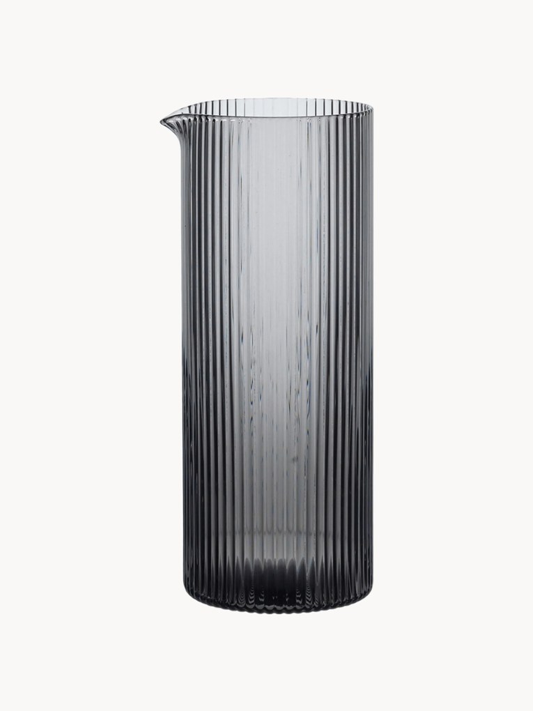 Jarro artesanal com padrão em relevo Ripple, 400 ml