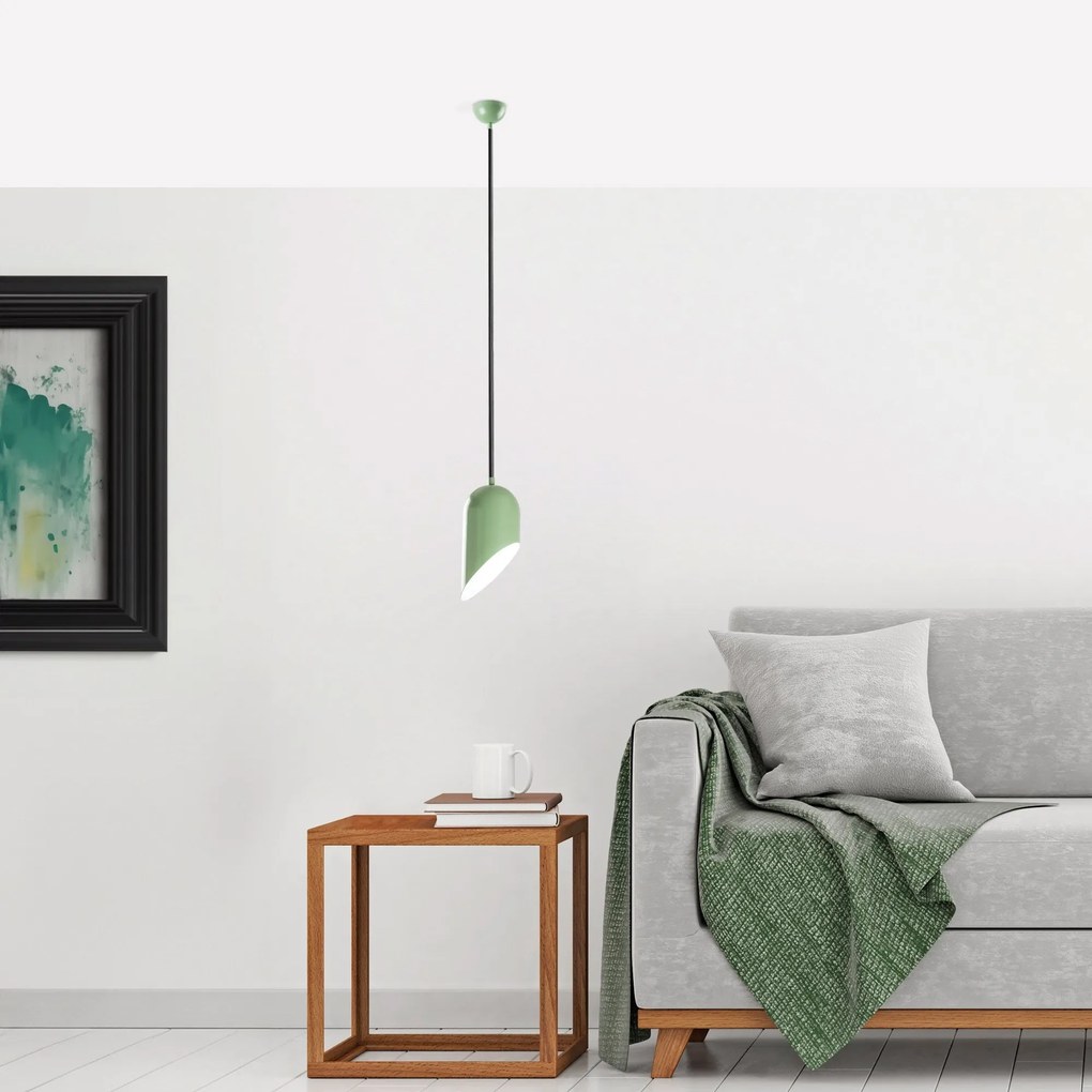 Candeeiro de Teto Kesık – Mint – Ø14 h:25 cm