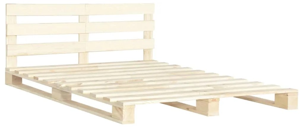 Estrutura de cama em paletes pinho maciço 140x200 cm