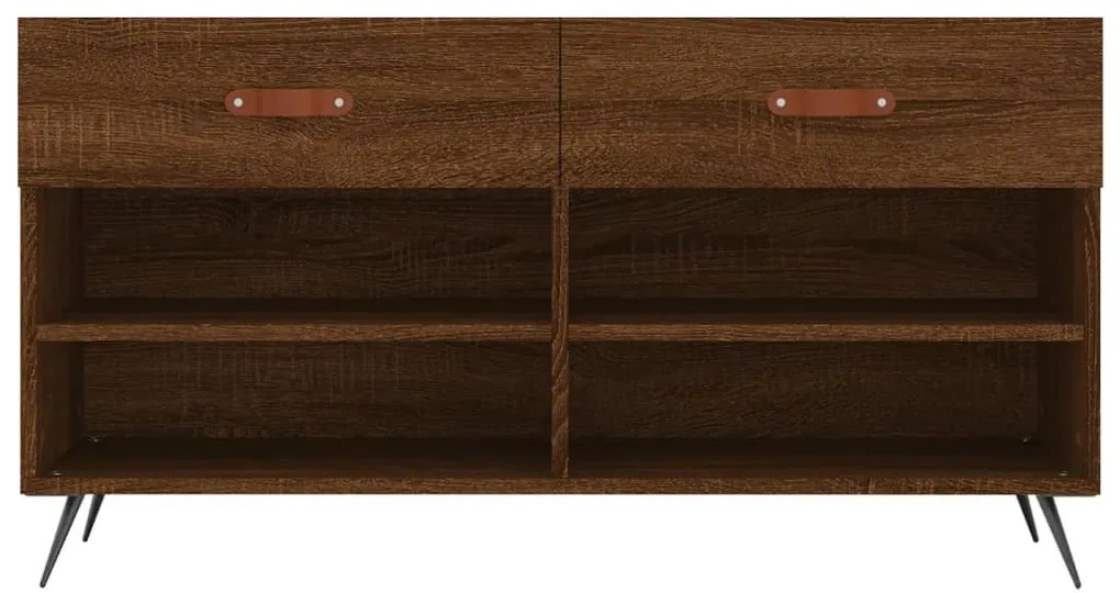 Banco sapateira 102x35x55 cm deriv. madeira carvalho castanho