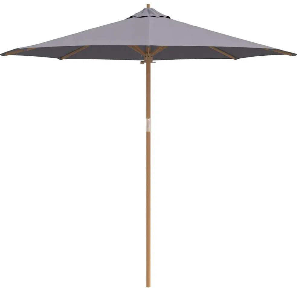 Guarda-sol - Cinza Escuro, 270 x 260 cm, Bambu