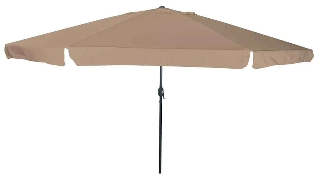 vidaXL Guarda-sol de Jardim Taupe, Preto 395 x 395 x 245 cm