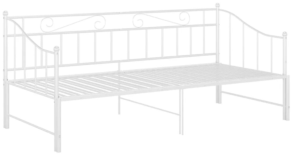 Estrutura sofá-cama de puxar 90x200 cm metal branco