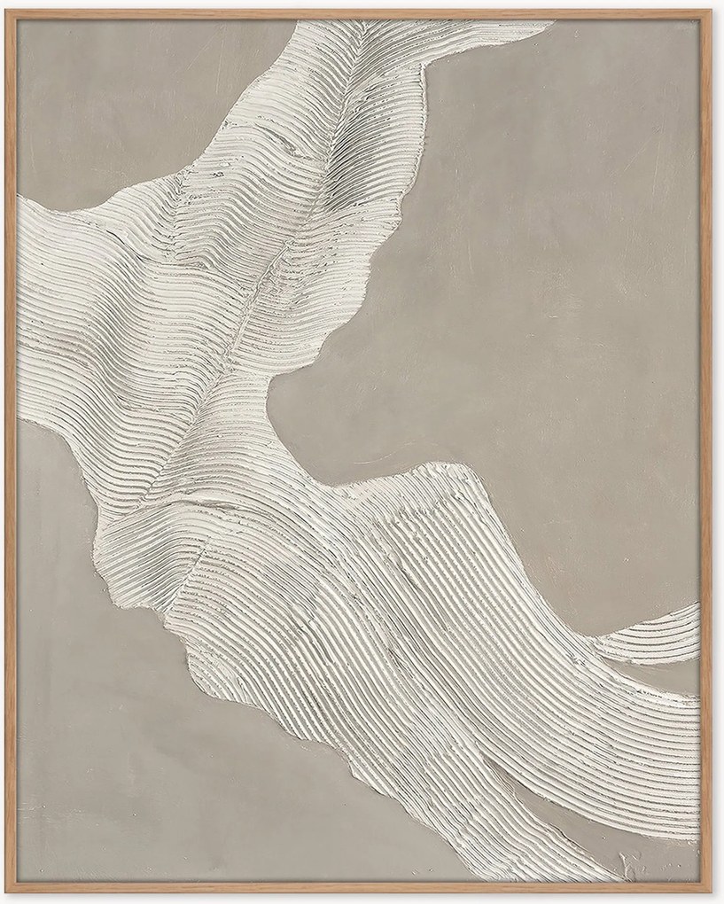 Quadro em tela emoldurado pintado à mão Art. Shape 3