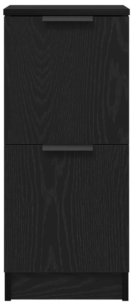 Buffets 3 pcs Madeira de carvalho preta
