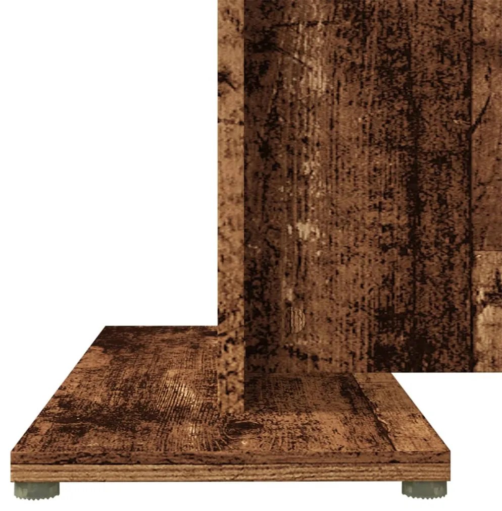 Mesa de jantar 110x60x75 cm derivados de madeira madeira velha