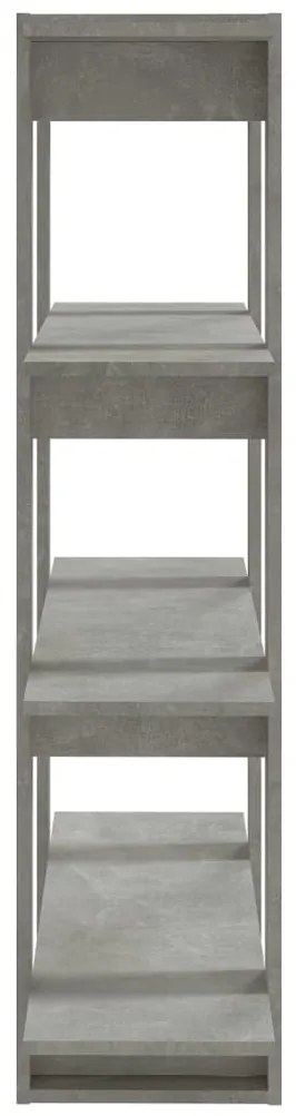 Estante/divisória 100x30x123,5 cm cor cinzento cimento