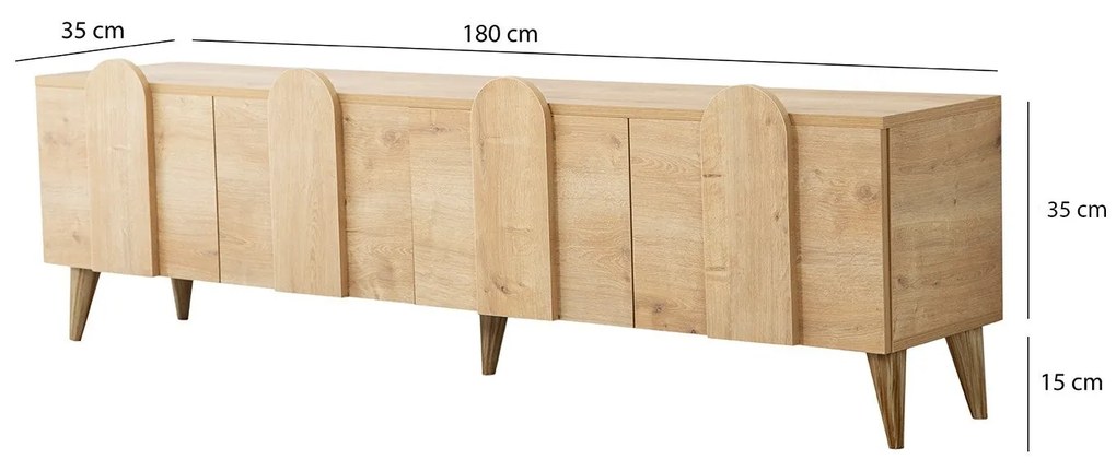 ****
Móvel TV New Line – Carvalho – 180 cm x 50 cm x 35 cm
**