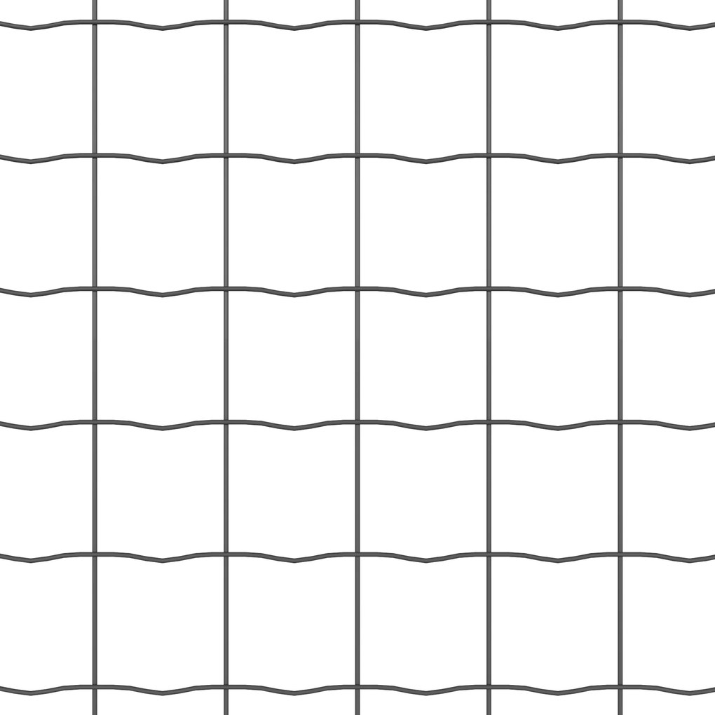 Cerca Euro com 13 Postes Flangeados 1x25 m Aço Galvanizado