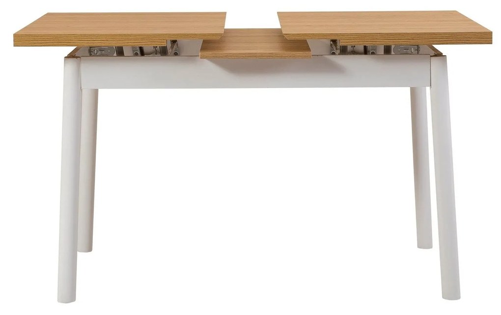 Mesa de Jantar Extensível Oliver – Branco – 120-153 x 77 x 75 cm