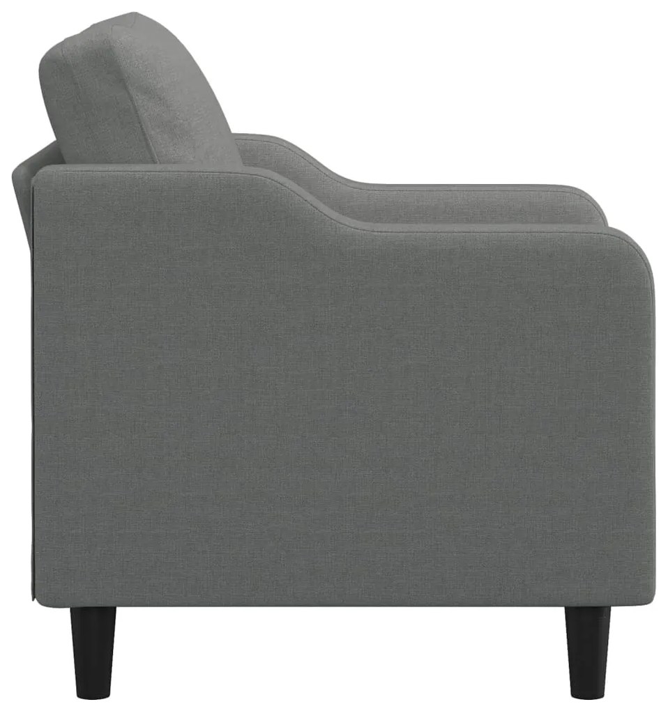 Poltrona 60 cm tecido cinzento-escuro