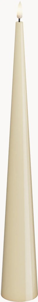 Vela LED artesanal com aspeto de chama real Cone Shaped, Alt 38 cm