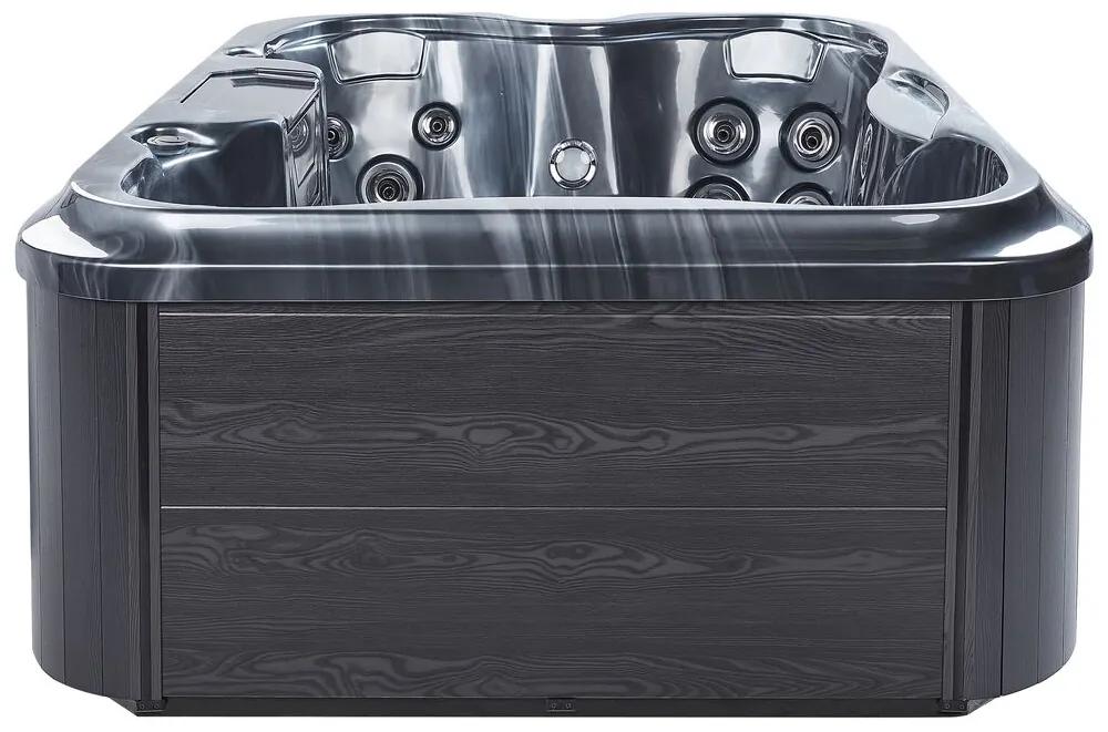 Banheira de hidromassagem para exterior em acrílico cinzento 215 x 180 cm ARCELIA Beliani