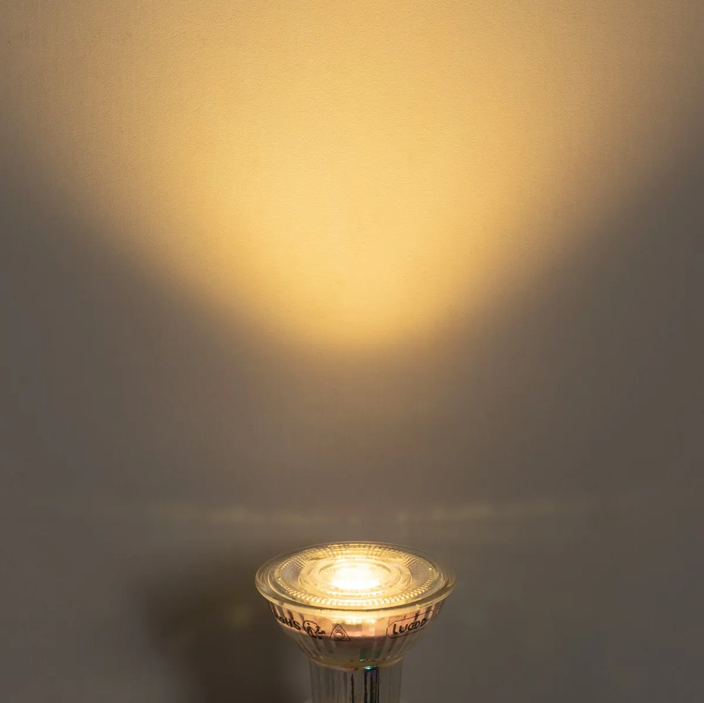 Conjunto de 5 Lâmpadas LED GU10 50 Reguláveis 3.9W 450 lm 2700K Longa Duração