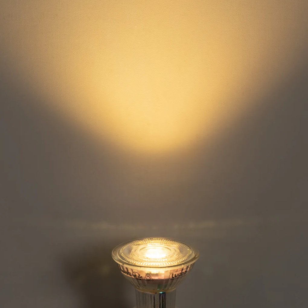 Conjunto de 5 lâmpadas LED GU10 50 reguláveis 3,9W 450 lm 2700K Longlife