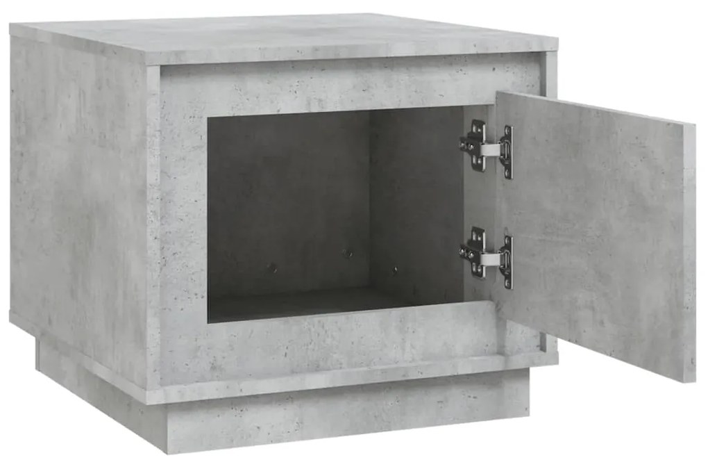 Mesa de centro 51x50x44 cm derivados de madeira cinza cimento