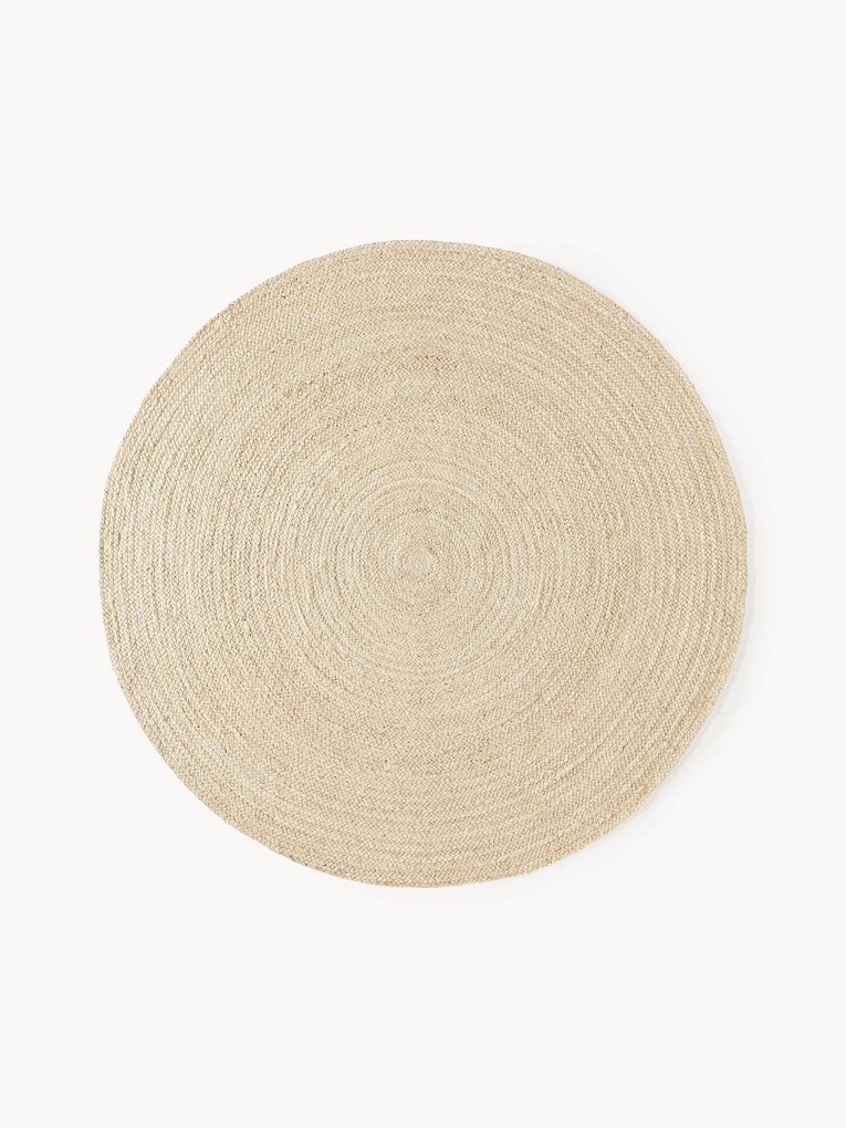 Tapete redondo em juta artesanal Sharmila