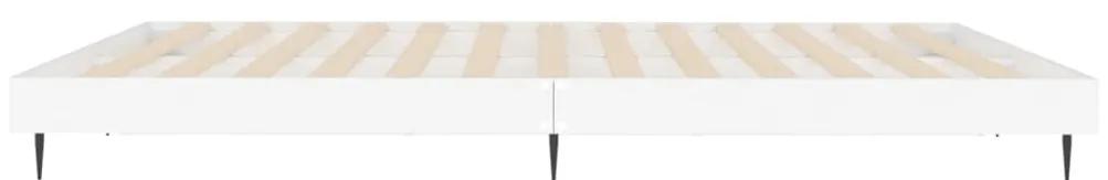 Estrutura de cama 150x200 cm derivados de madeira branco
