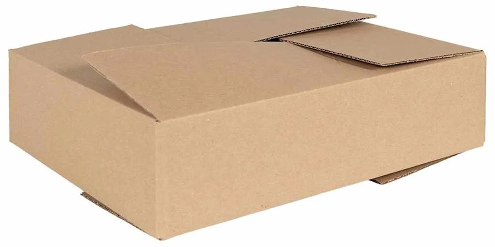 vidaXL Caixa Rebatível 50 pcs Natural 40 x 30 x 10 cm cartão