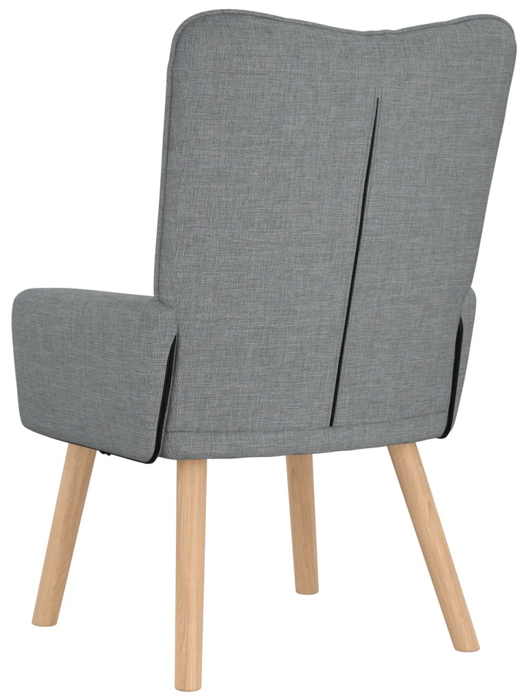 Poltrona Relaxante vidaXL em Tecido Cinzento-Claro