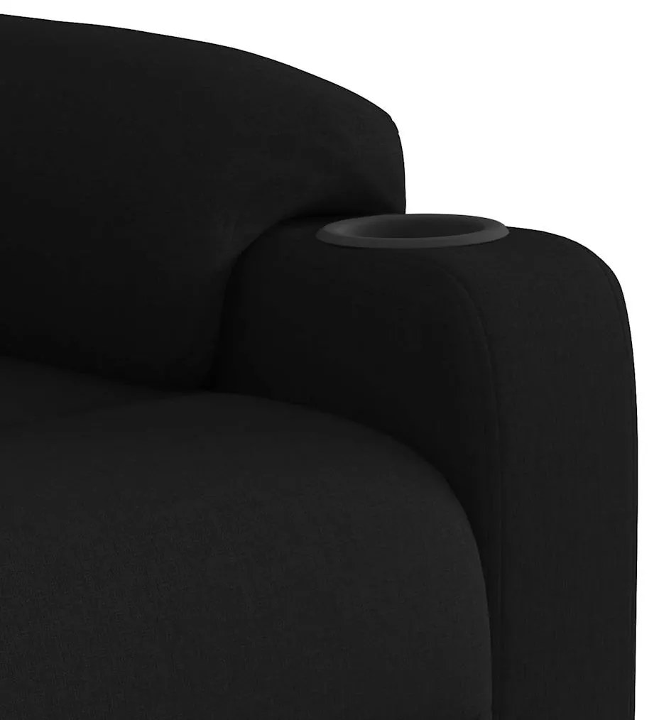 Poltrona reclinável tecido preto