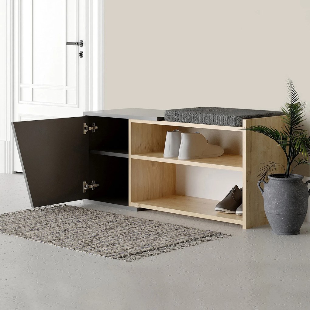 Sapateira Fiona com Prateleiras e Fecho Soft-Close – 104x47x37 cm – Ca