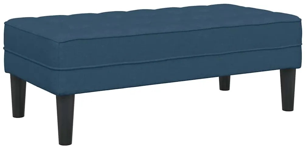 Banco vidaXL Azul 113x57x39 cm Tecido