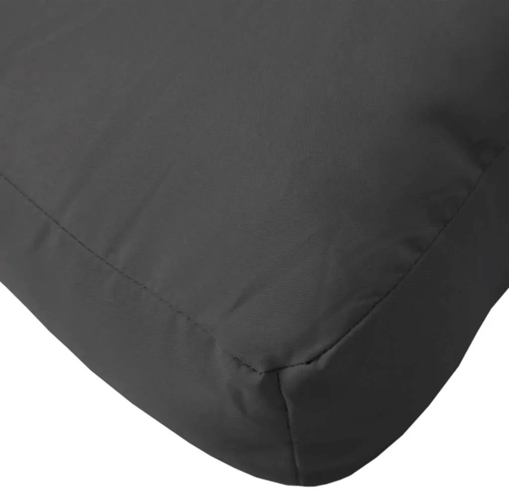 Almofadão para sofá de paletes 80x40x12 cm tecido preto