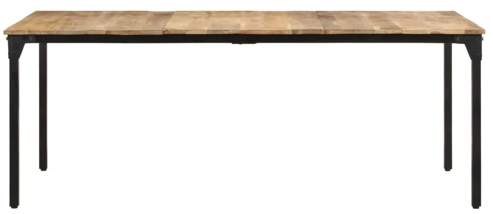 Mesa de jantar 200x100x76 cm madeira de mangueira áspera