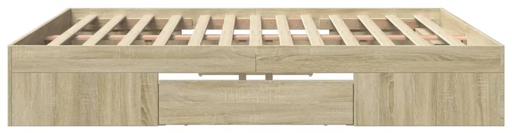 Estrutura cama s/ colchão 180x200cm carvalho sonoma