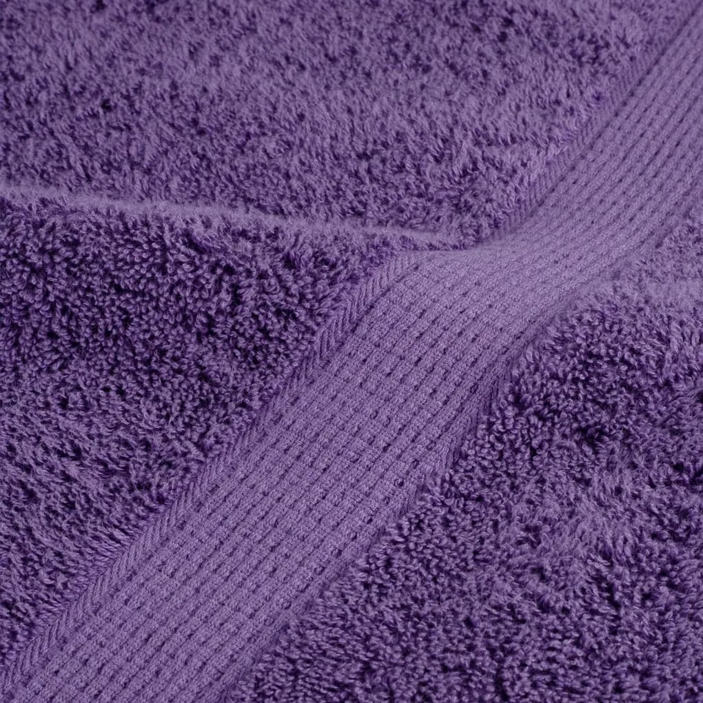 6pcs Conjunto toalhas banho premium SOLUND 600 gsm roxo