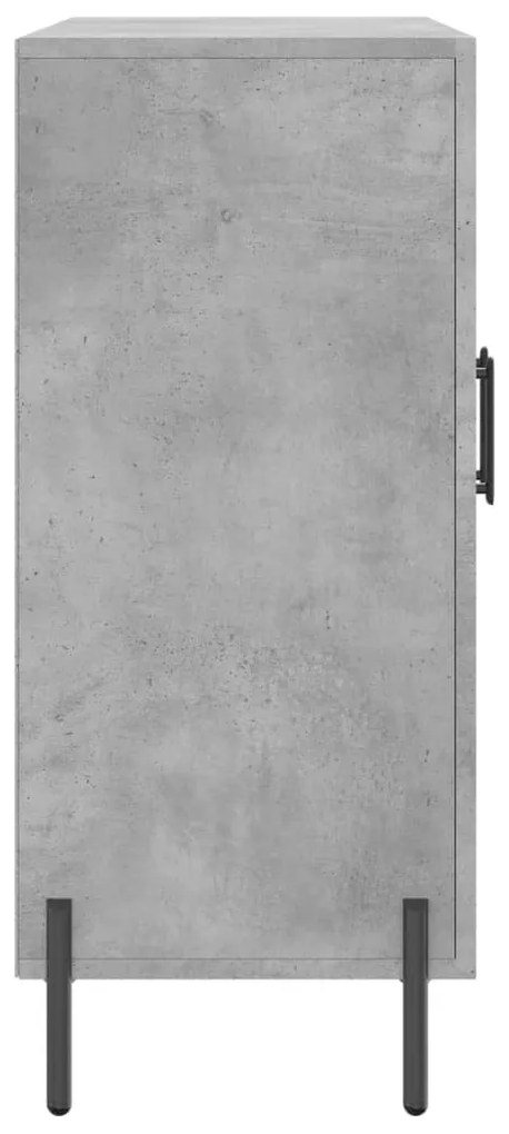 Aparador 90x34x80 cm madeira processada cinza cimento