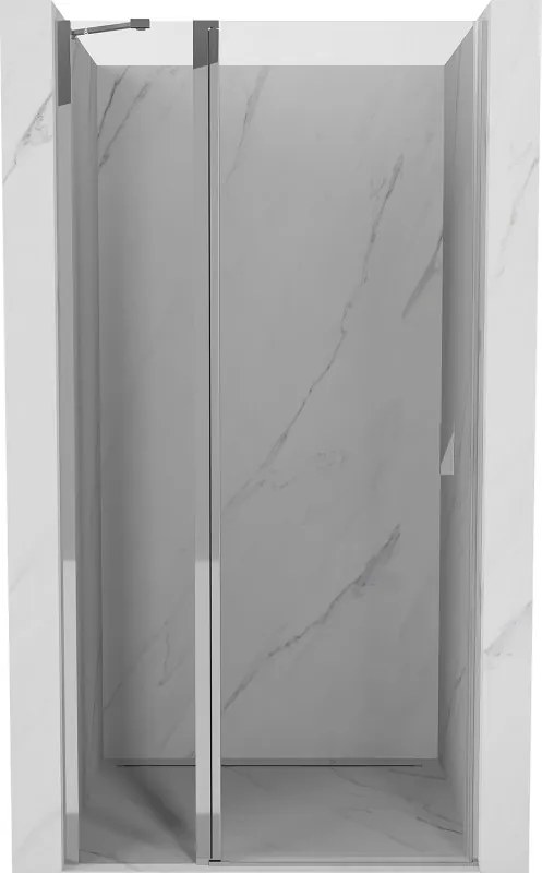 Mexen Mist porta de chuveiro articulada 85 cm, transparente, cromada - 8A4-085-000-01-00