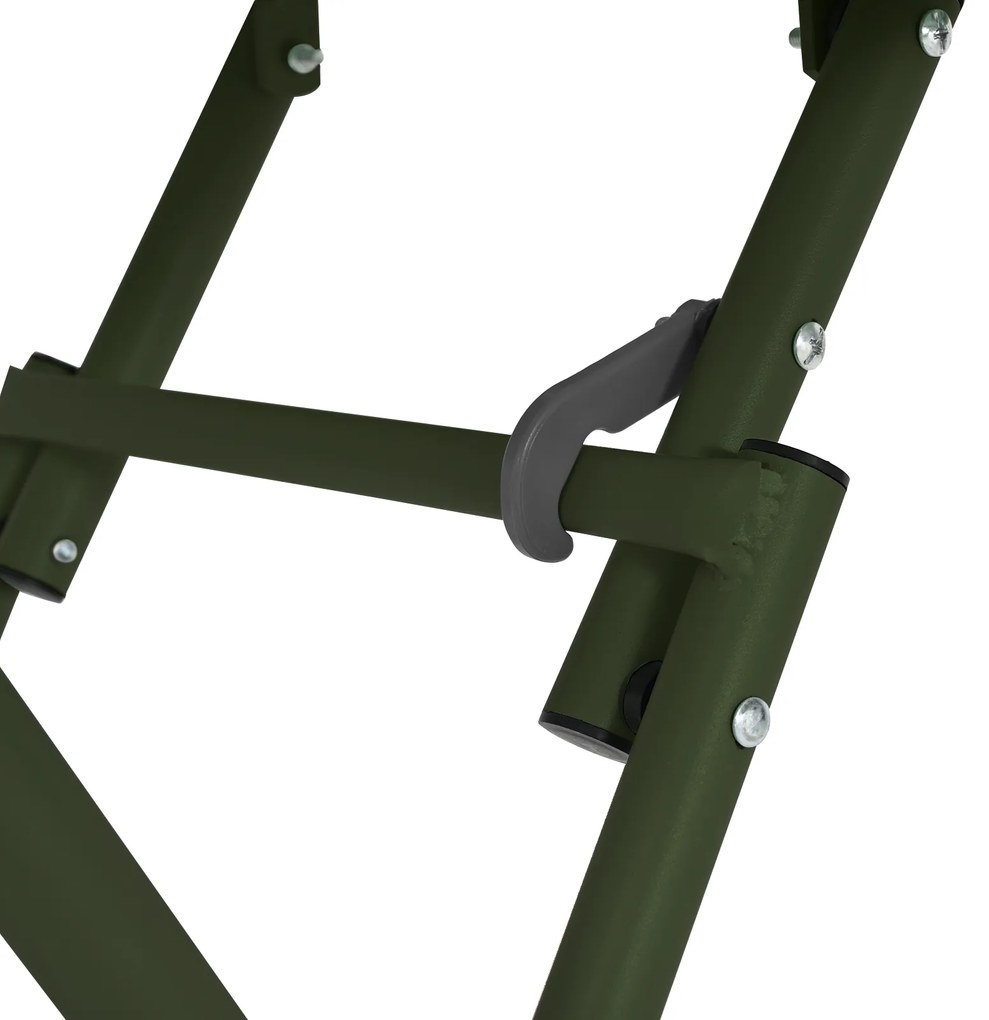 Mesa de Jardim Dobrável vidaXL Verde Escuro 55x55x73 cm Aço