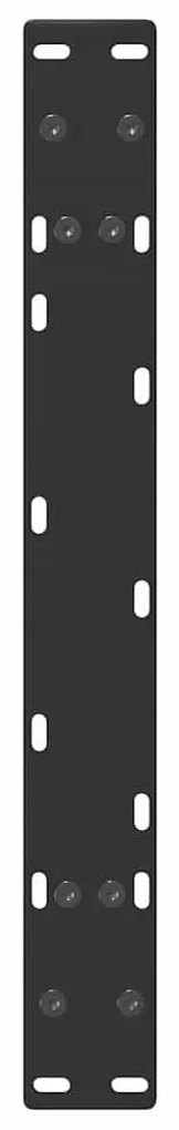 Pés para mesa de centro em formato A, 2 peças, preto, 60x(30-31) cm, a