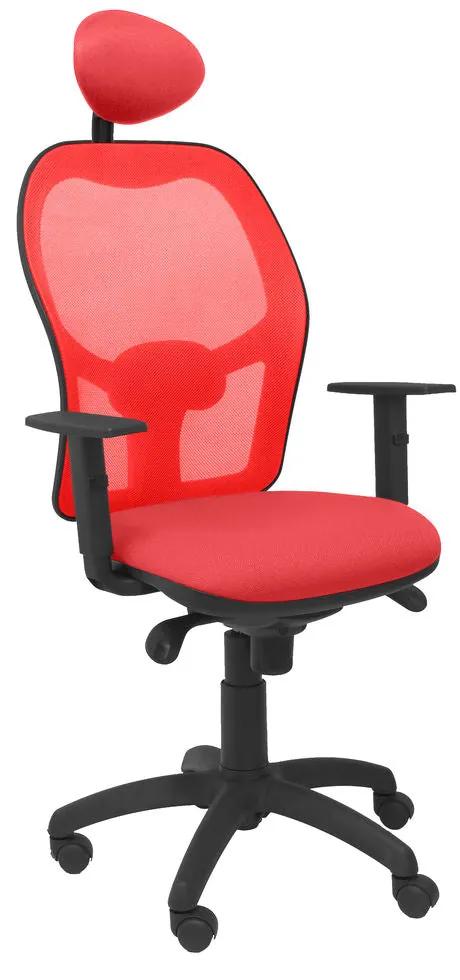 Cadeira de escritório com apoio para a cabeça Jorquera P&amp;C ALI350C Vermelho