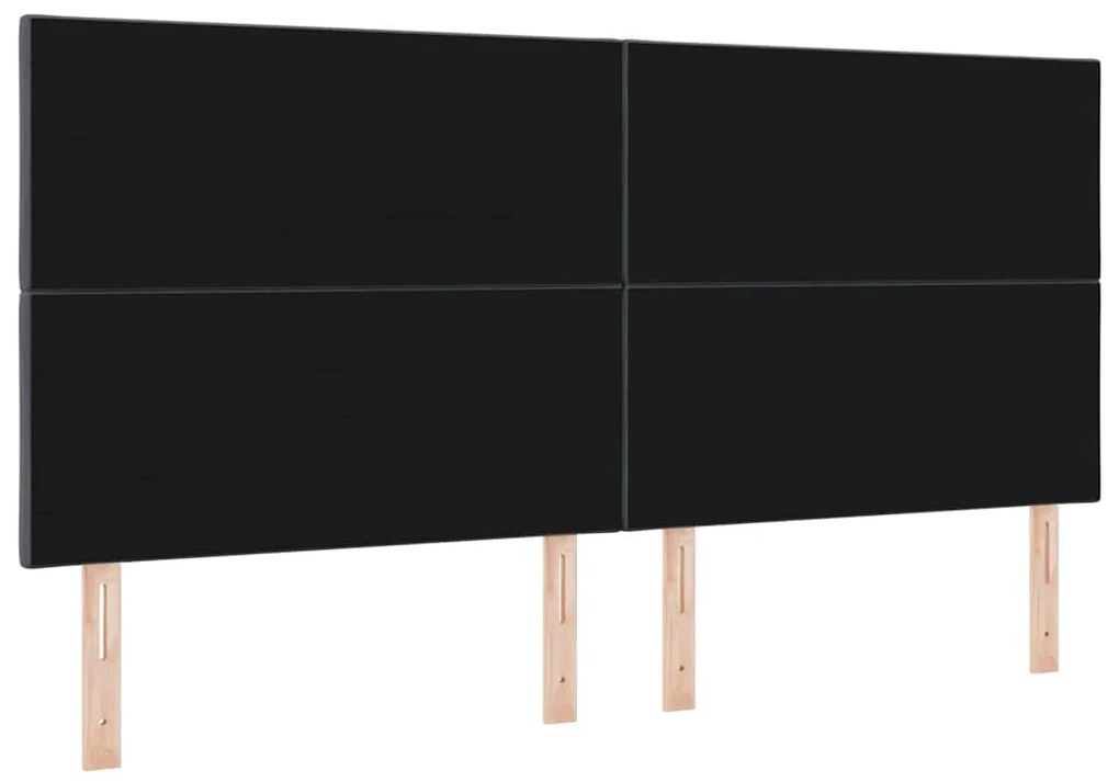 Cabeceira LED Blocos de Diamante Cinza Escuro 200 cm de Veludo