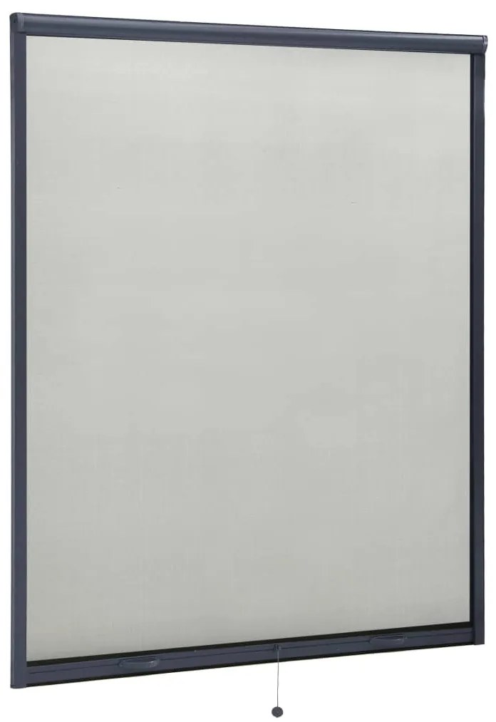148746 vidaXL Tela anti-insetos de descer para janelas 150x170 cm antracite